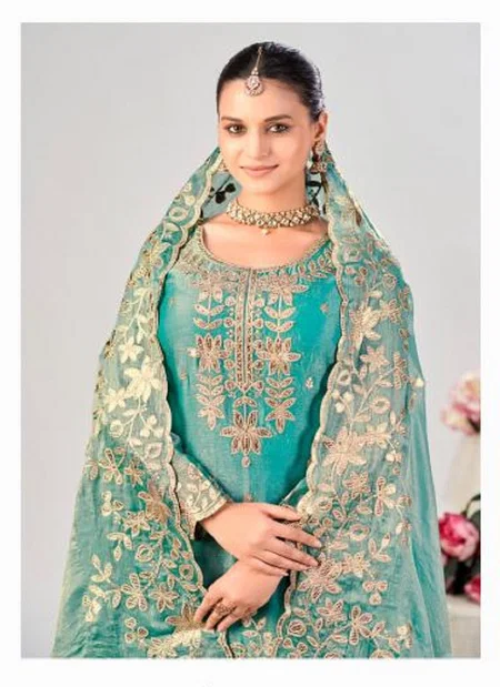 Aleena By Radha Trendz Fendy Silk Readymade Suits